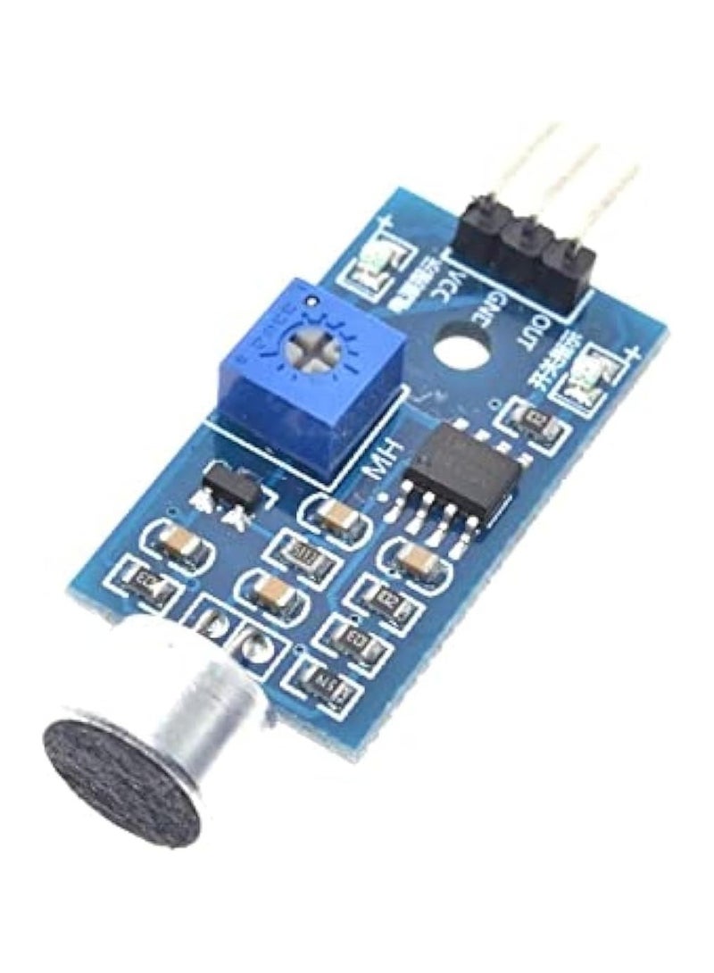 بيعتكلها وحدة استشعار كشف الصوت 3-Pin LM393 مستشعر الصوت مشاريع المركبات الذكية المتوافقة مع Arduino - Image 1