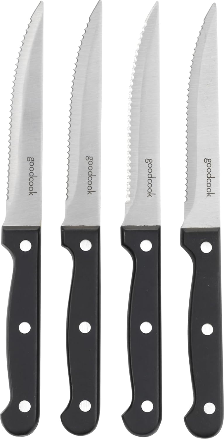 GoodCook Everyday Steak Knives 4pk, Full-Tang - Image 1