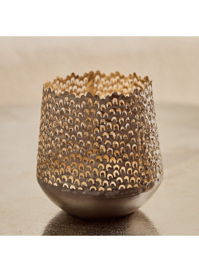 Home Box Corlie Metal Peacock Cutwork Votive Candleholder 14 x 15 x 14 cm  - Image 3