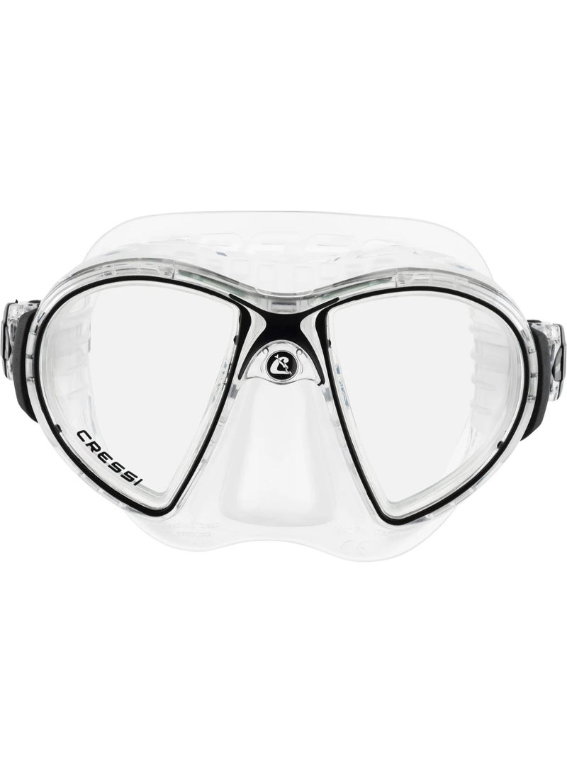 Cressi Zeus Mask Clear/Black - Image 3