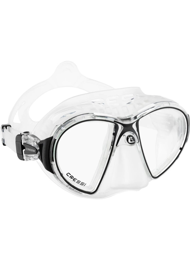 Cressi Zeus Mask Clear/Black - Image 1