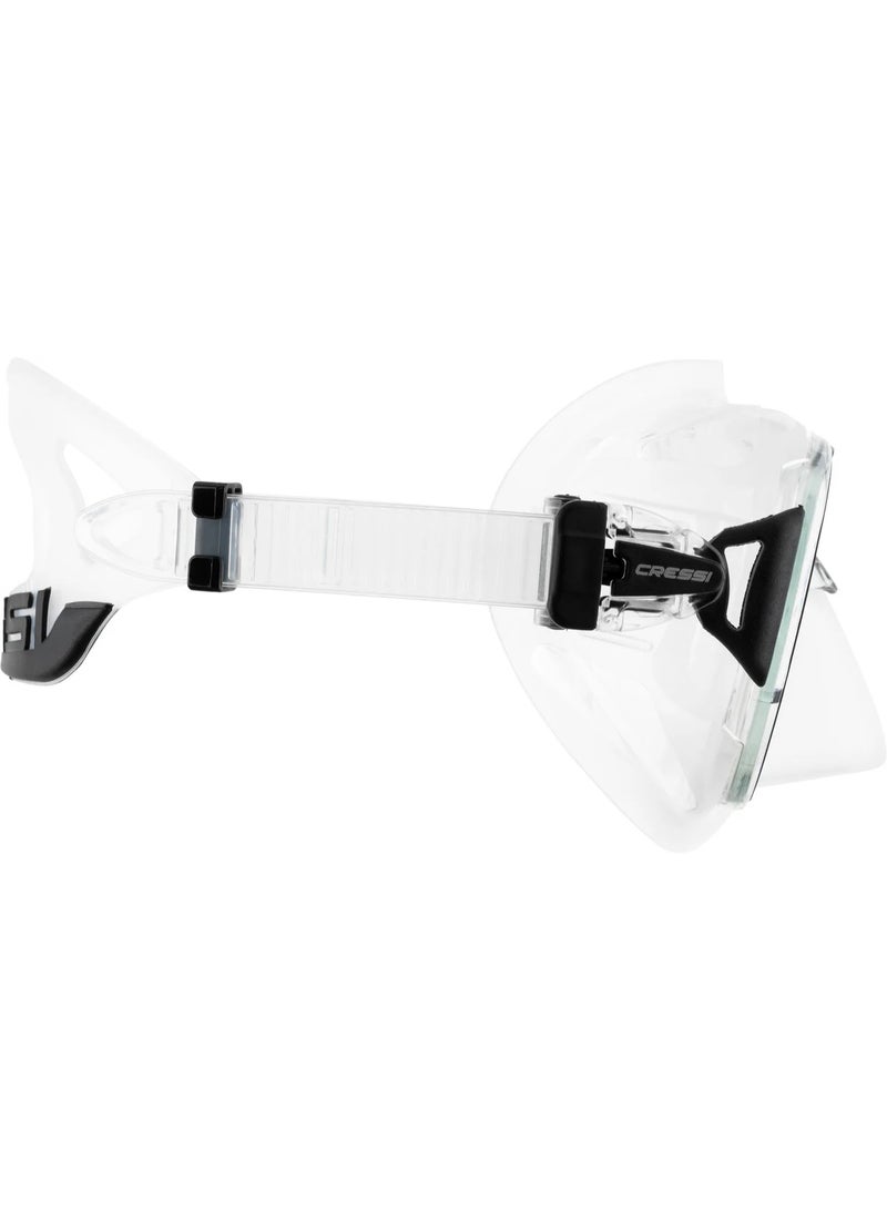 Cressi Zeus Mask Clear/Black - Image 2
