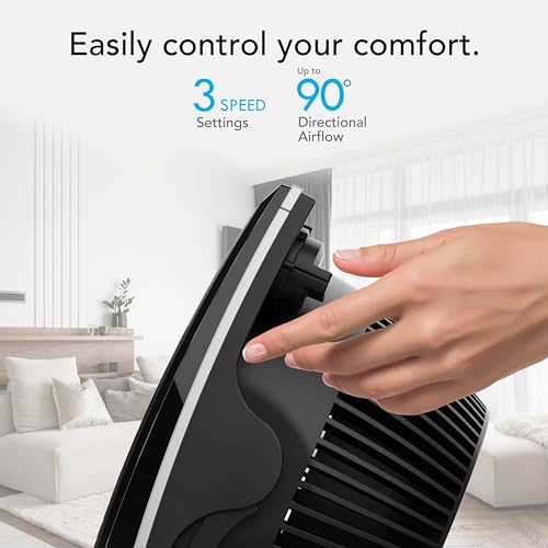 Vornado 673T Whole Room Air Circulator Fan with Pivoting Head, 3 Speed Settings, Adjustable Tilt, Manual Control, Signature Vortex Action, Deep Pitched Fan Blades, Powerful Airflow, Black - Image 5