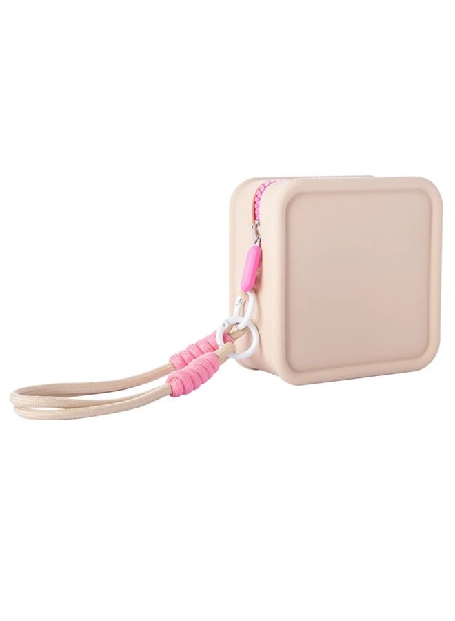 عام سيليكون حقيبة مستحضرات التجميل الصغيرة المال حقيبة ، حقيبة سفر مستحضرات التجميل الصغيرة سستة كيس ماء لطيف عملة المحفظة المحمولة حقيبة مستحضرات التجميل - Image 1