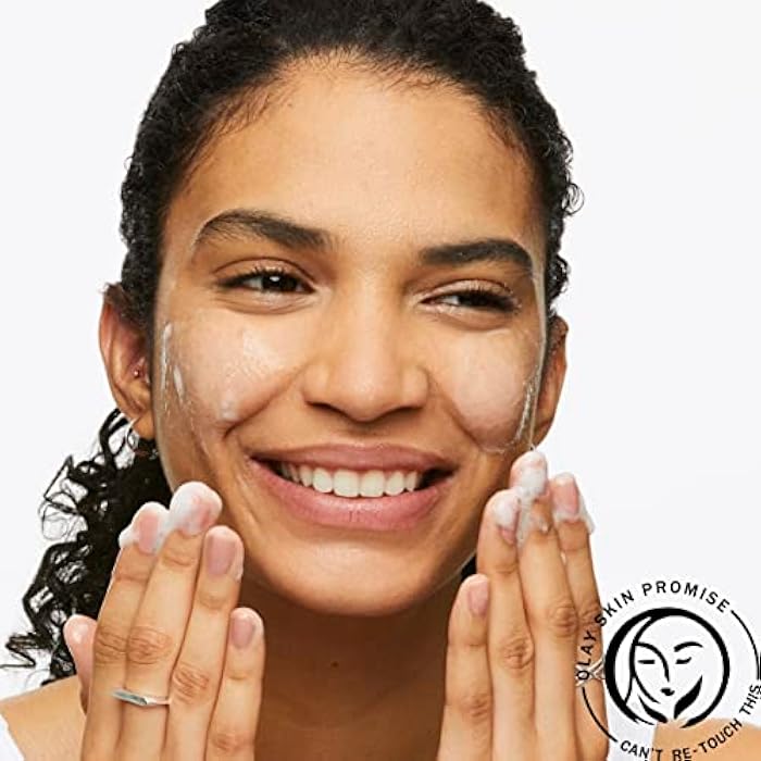 Olay Face Wash, Daily Facial Cleanser with Retinol, Peptides & Glycerin - Smoothing, Noursihes Skin Surface, Hydrates while Cleansing - Sulfate-Free, Paraben-Free, 16 Oz - Image 5