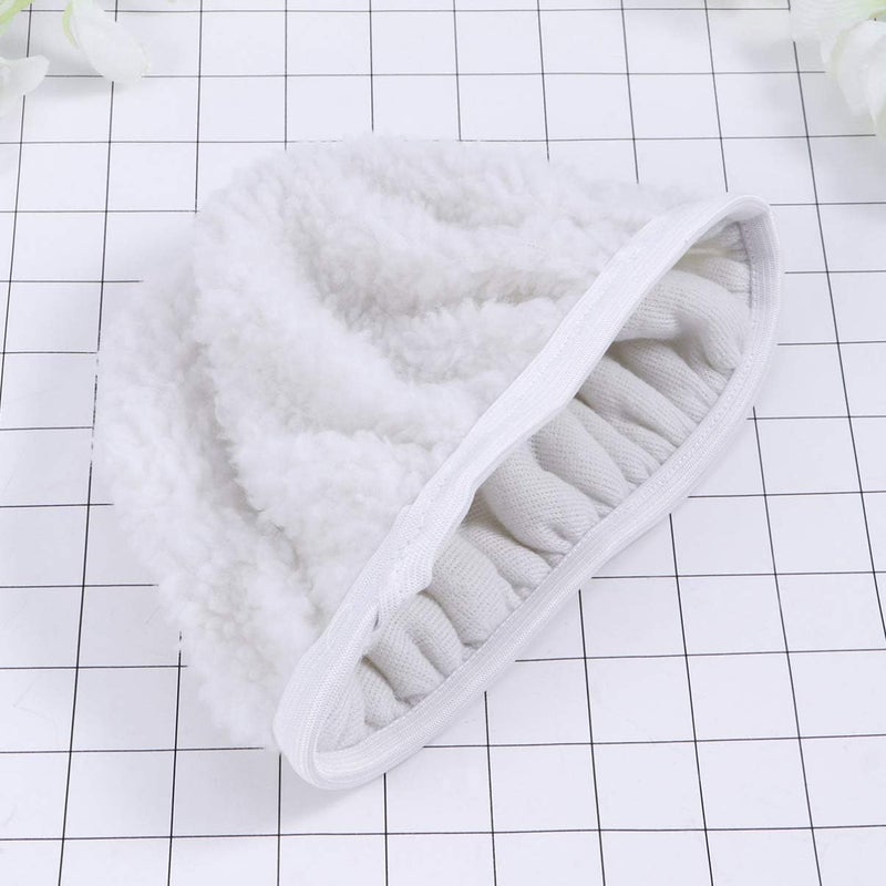 Healifty 5pcs Car Polishing Lambswool Bonnets Pads Removable Lamb Wool Pad for Wax Applicator - Image 5