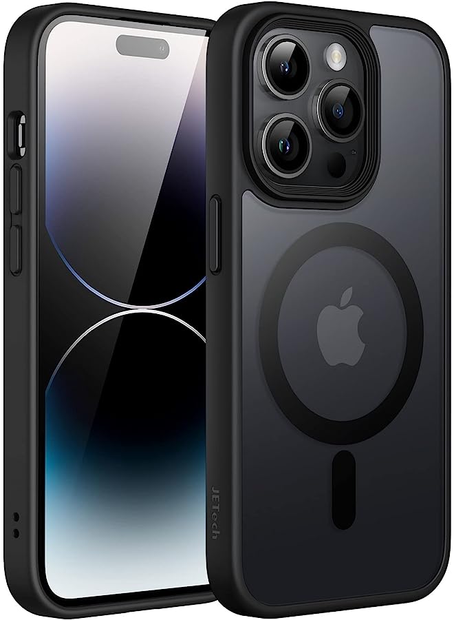 جي تيك حالة مغناطيسية لـ iPhone 14 Pro Max 6.7 بوصة متوافقة مع Magsafe ، غطاء الهاتف غير اللامع الشفاف. - Image 1