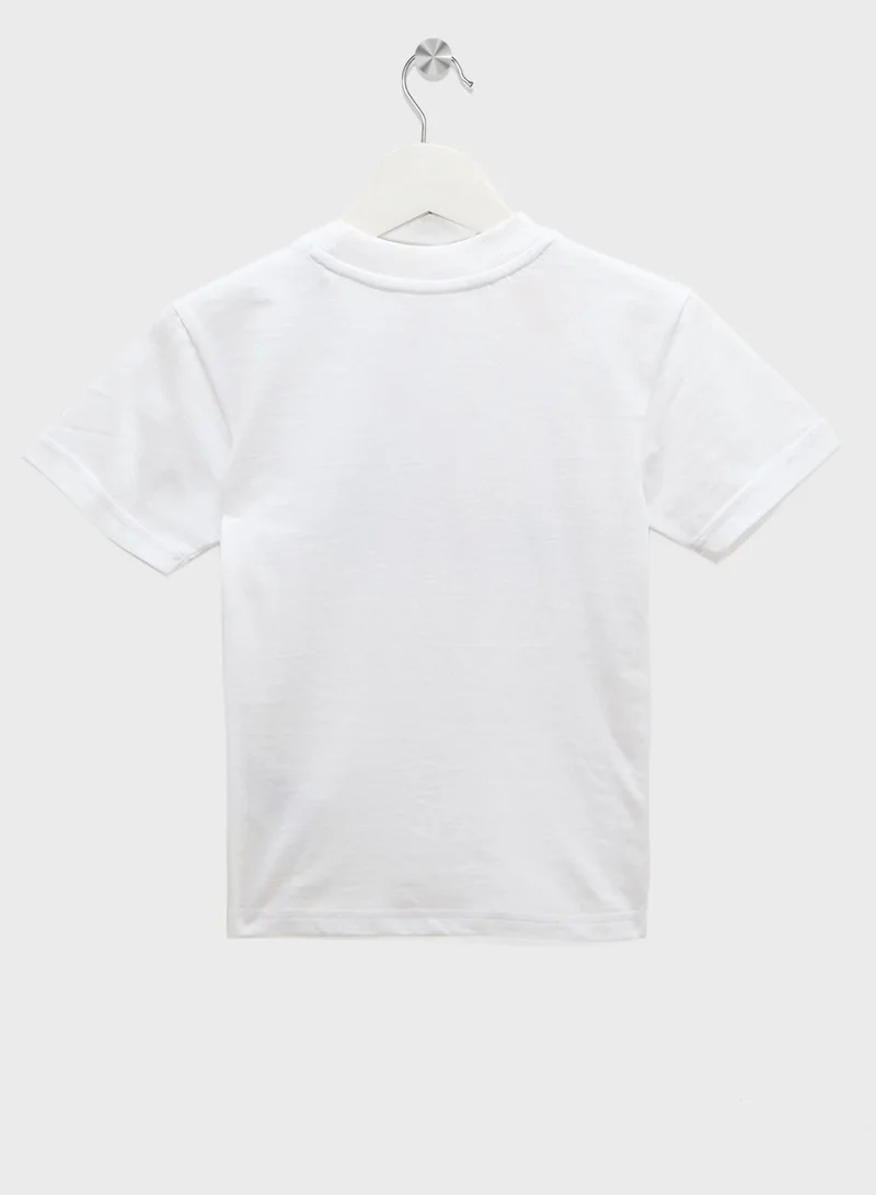 Adidas Adidas Lk Bl Tee 160 White Not Sports Specific T-Shirts