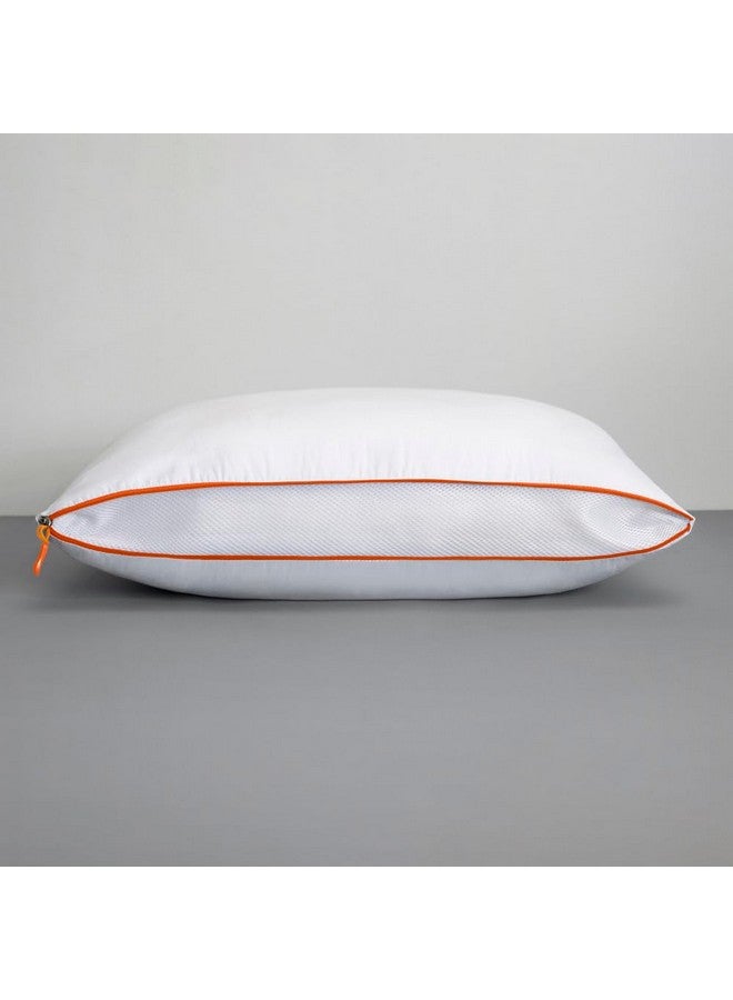 Sleepyhead Sleepyhead Microfiber Pillow with Height & Firmness Adjustable Zipper (White, 27x17 inches, Pack of 2) - Image 5