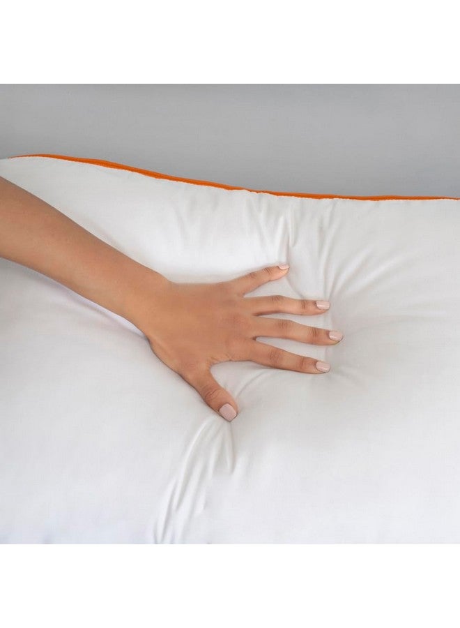 Sleepyhead Sleepyhead Microfiber Pillow with Height & Firmness Adjustable Zipper (White, 27x17 inches, Pack of 2) - Image 4