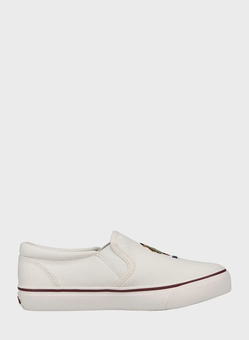 POLO RALPH LAUREN Youth Keaton Slip On Bear  Loafers
