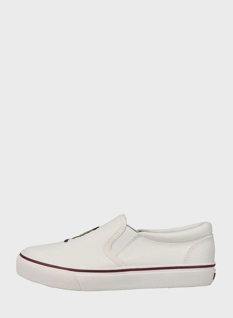 POLO RALPH LAUREN Youth Keaton Slip On Bear  Loafers