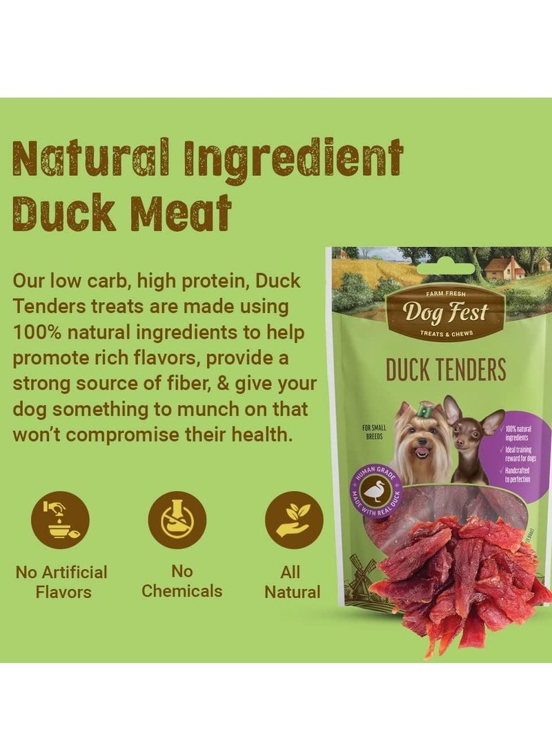 Dog Fest - Dog Fest Duck tenders for mini-dogs - 55g -1.94oz - Image 1