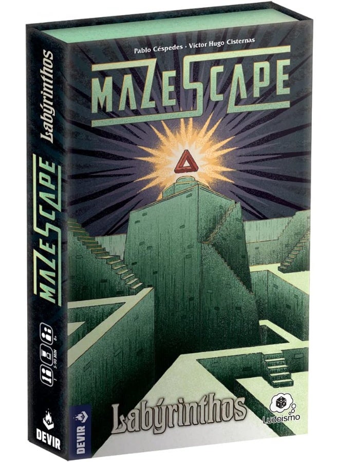 Devir Thames & Kosmos | Mazescapes: Labyrinthos | 7 Different Mazes | 2 Players | Ages 8+