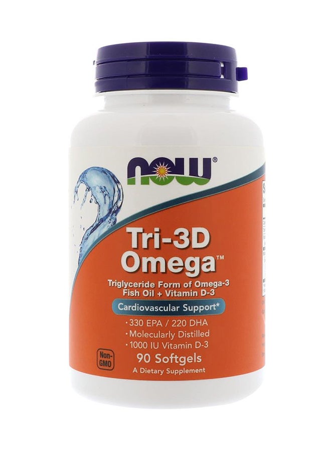 Tri-3D Omega Cardiovascular Support - 90 Softgels