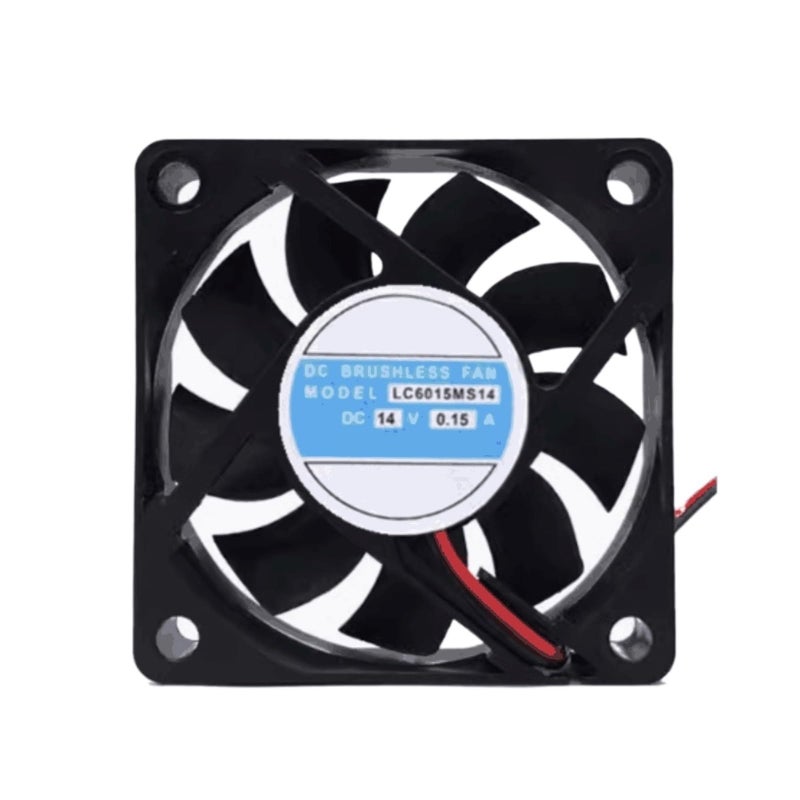 LC6015MS14 14V 0.15A 6CM 2 Wire DC Cooling Fan for Power Supply and Electronic Devices - Image 2
