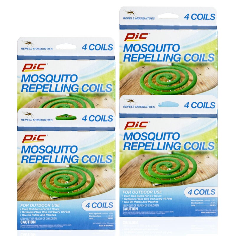 Pic C-8-24 Mosquito Repellent Coils, 4 packs of 4 (16 Coils)) - Image 1