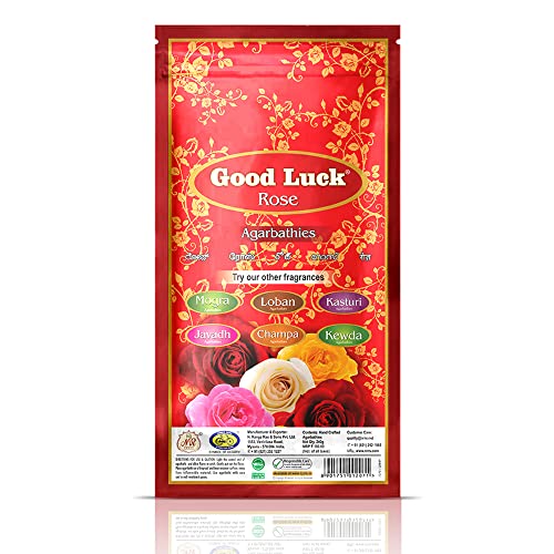 Cycle Pure Agarbatti GoodLuck Rose Incense Sticks - Rose Fragrance - for Daily Puja, Rituals, Yoga, Meditation – Pack of 3 (250 gm per Pouch) - Image 4