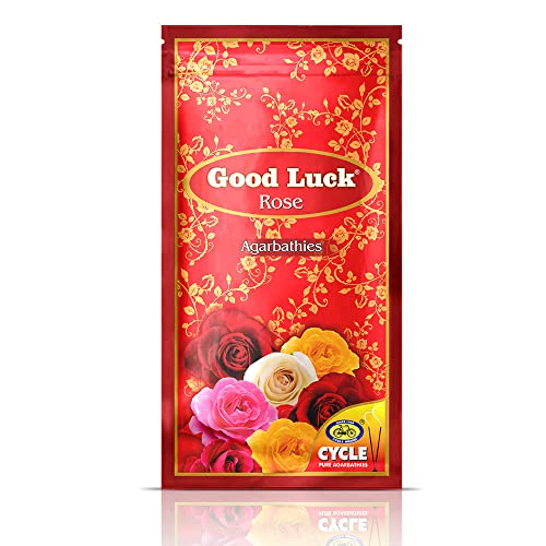 Cycle Pure Agarbatti GoodLuck Rose Incense Sticks - Rose Fragrance - for Daily Puja, Rituals, Yoga, Meditation – Pack of 3 (250 gm per Pouch) - Image 3