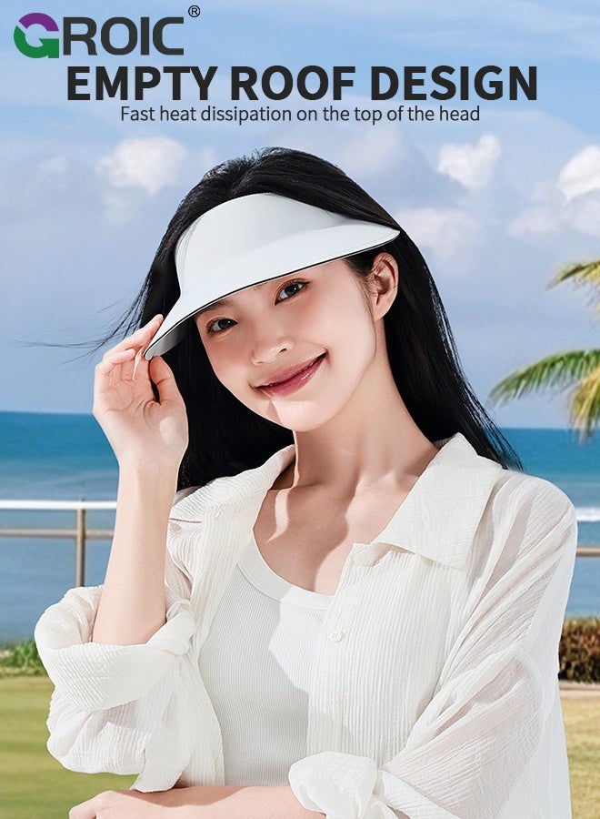 GROIC 2 in1 Dividable Sun Protection Face Mask, Sun Hat Sun Protection Face Mask, Ice Silk Sunscreen Face Mask, Neck Gaiter, Breathable Face Cover for Summer Outdoor Travel - Image 5