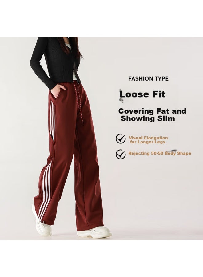 Liberal Free Series Women'S Spring New Windproof And Waterproof Mountaineering Pants With Drawstring Wide Leg Casual Sports Pants - Image 1