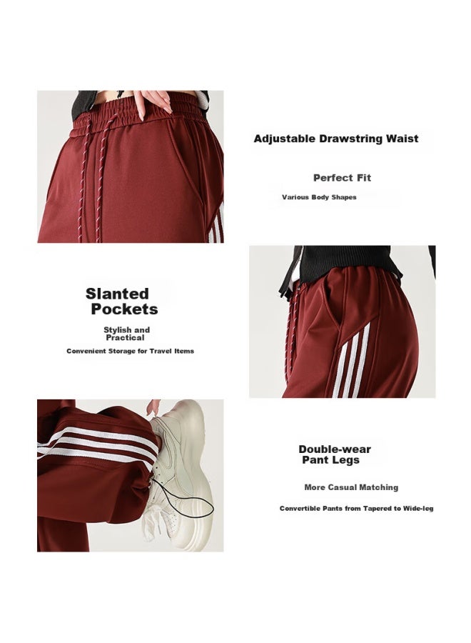 Liberal Free Series Women'S Spring New Windproof And Waterproof Mountaineering Pants With Drawstring Wide Leg Casual Sports Pants - Image 4