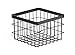 GET WB-664-MG Square Metal Wire Storage Basket, 6" x 4", Grey - Image 2
