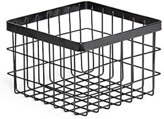 GET WB-664-MG Square Metal Wire Storage Basket, 6" x 4", Grey - Image 1