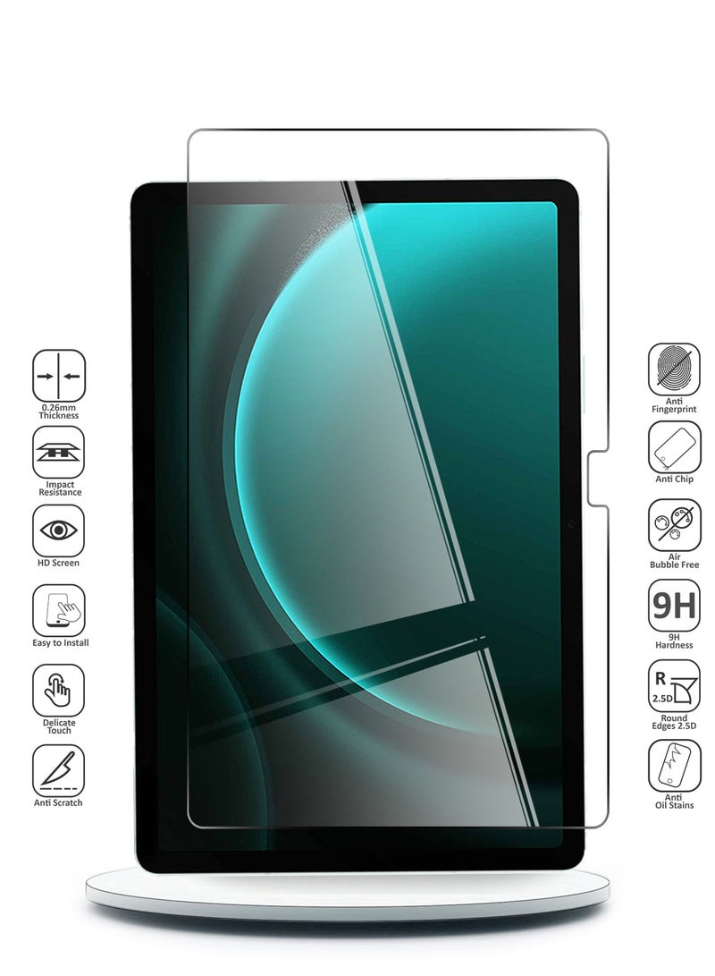 Samsung Galaxy Tab S9 FE+ /Samsung Galaxy Tab S9 FE Plus 9H Ultra HD Tempered Glass Screen Protector (TSG9CN) - Clear