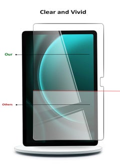 Wtech Samsung Galaxy Tab S9 FE+ /Samsung Galaxy Tab S9 FE Plus 9H Ultra HD Tempered Glass Screen Protector (TSG9CN) - Clear  - Image 2