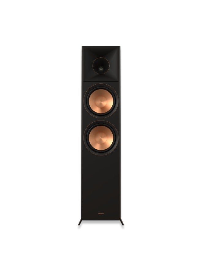 Klipsch Reference Premiere RP-8000F II Floorstanding Speaker with Larger 90° x 90° Hybrid Tractrix Horn, 8” Cerametallic Woofers & Easy Dolby Atmos Integration for Premium Home Theater Sound in Ebony - Image 1