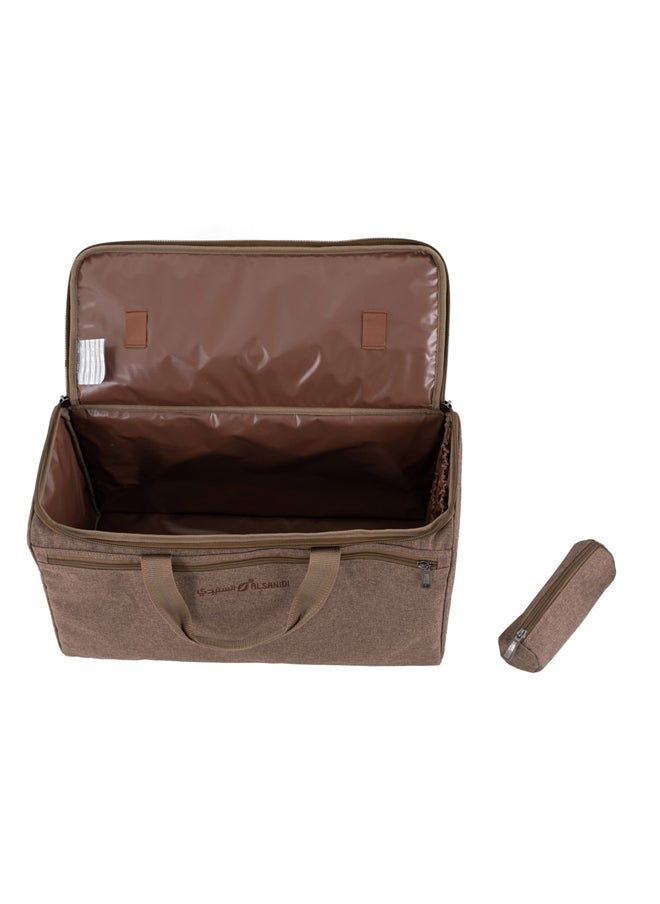 AL SANIDI Al-Rahala Coffee and Tea Bag, Camping bag, Oud, 45x23x27Cm  - Image 4