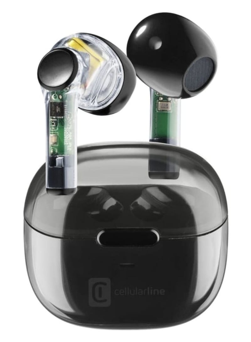 Cellularline The Cellularline Fine Wireless Headset is an Excellent Choice For Users Looking For A Stylish, Transparent Design With Solid Audio Quality, Long Battery Life, and a Reputable Brand Backing it. With its 10-Hour Playtime, Vomfortable Fit, And High Durability, It Is Well-Suited For Everyday Use. - Image 2