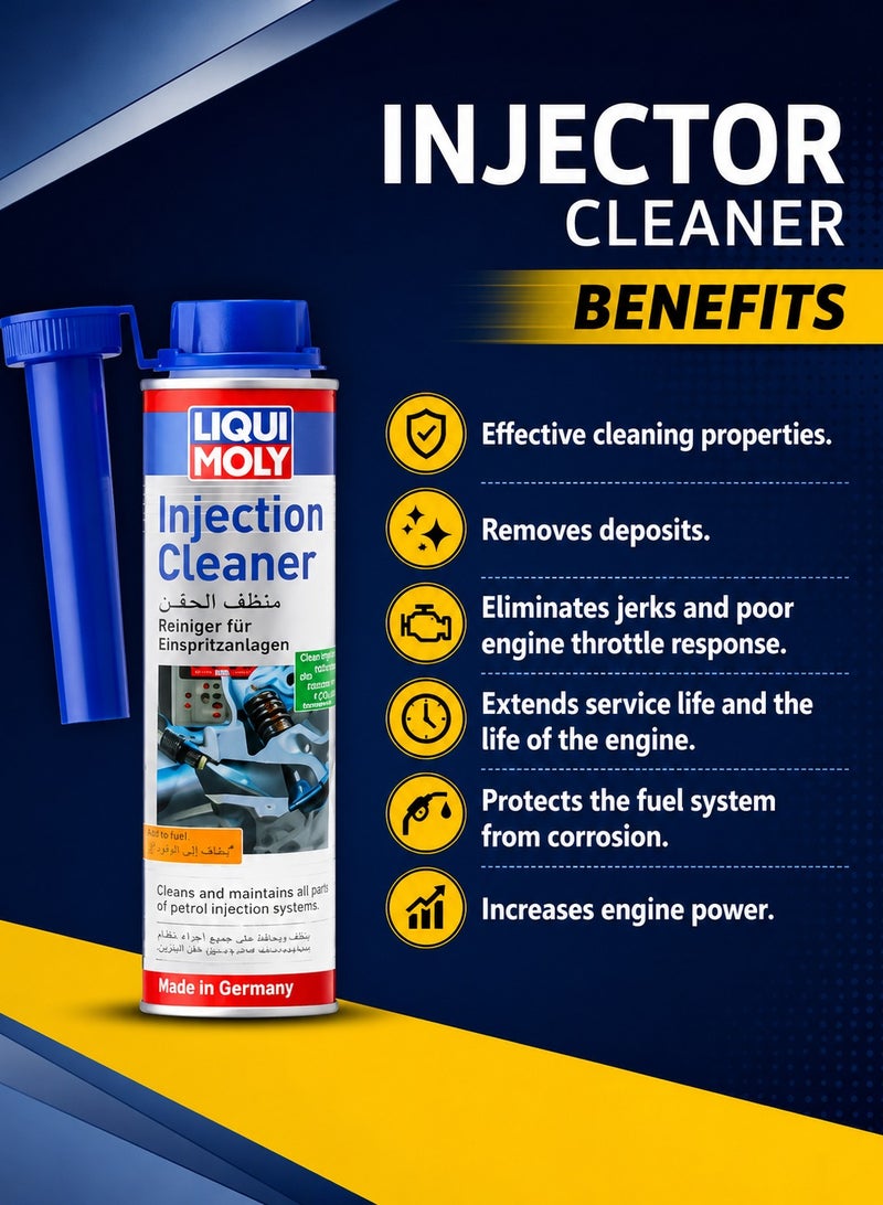 LIQUI MOLY 2 PCS Injection Cleaner 300ml Petrol Fuel System Additive, Gasoline Injector Cleaner for Injection System, Intake Valves, Spark Plugs & Combustion Chamber, Engine Fuel System Care, LIQUI MOLY (Germany) - Image 4
