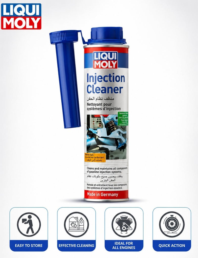 LIQUI MOLY 2 PCS Injection Cleaner 300ml Petrol Fuel System Additive, Gasoline Injector Cleaner for Injection System, Intake Valves, Spark Plugs & Combustion Chamber, Engine Fuel System Care, LIQUI MOLY (Germany) - Image 5