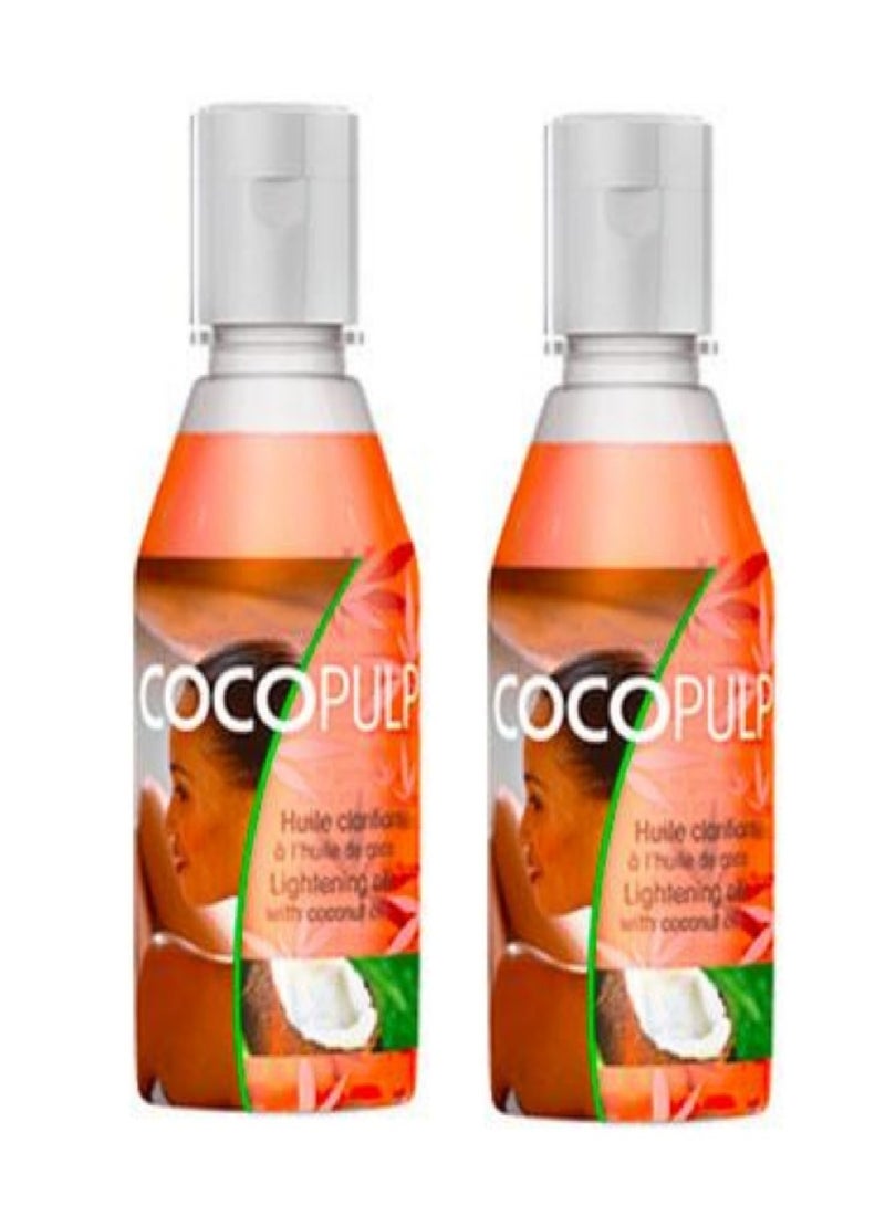 COCOPULP Two Pieces Of Lightening Oil With Coconut oil 2X50 ml