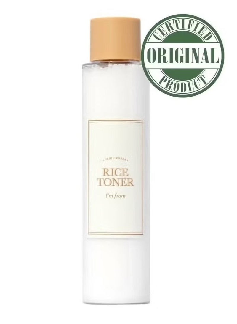 I'M FROM Rice Toner, Milky Toner for Glowing Skin, 77.78% Korean Rice, Glow Essence with Niacinamide, Hydrating for Sensitive, Dry, Dull, Combination Skin, Vegan, Fragrance Free, Glass Skin 150ml - Image 1