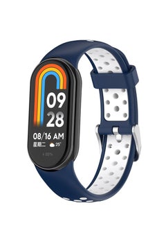 Watch Bands for Xiaomi Smart Band 9/ Band 9 NFC Adjustable Silicone Wristband Quick Release Strap Sport Replacement Band Compatible with Xiaomi Smart Band 9 Smart Watch (Blue)
