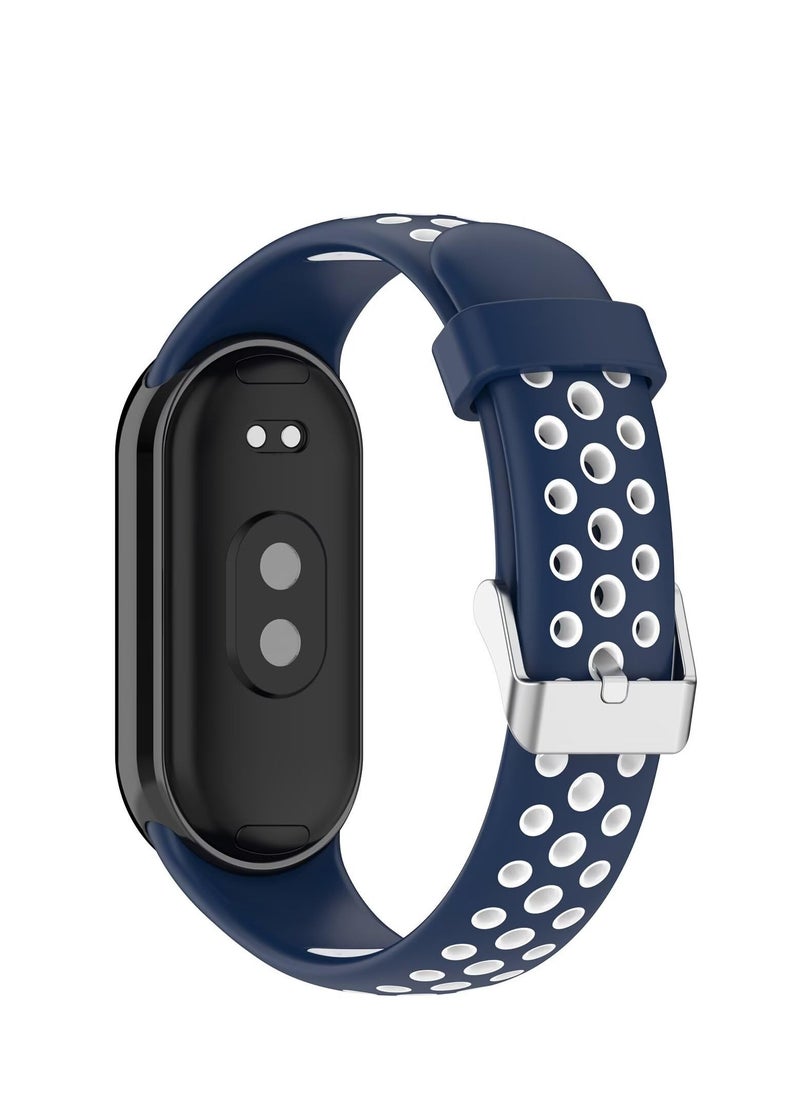 Generic - Watch Bands for Xiaomi Smart Band 9/ Band 9 NFC Adjustable Silicone Wristband Quick Release Strap Sport Replacement Band Compatible with Xiaomi Smart Band 9 Smart Watch (Blue) - Image 1