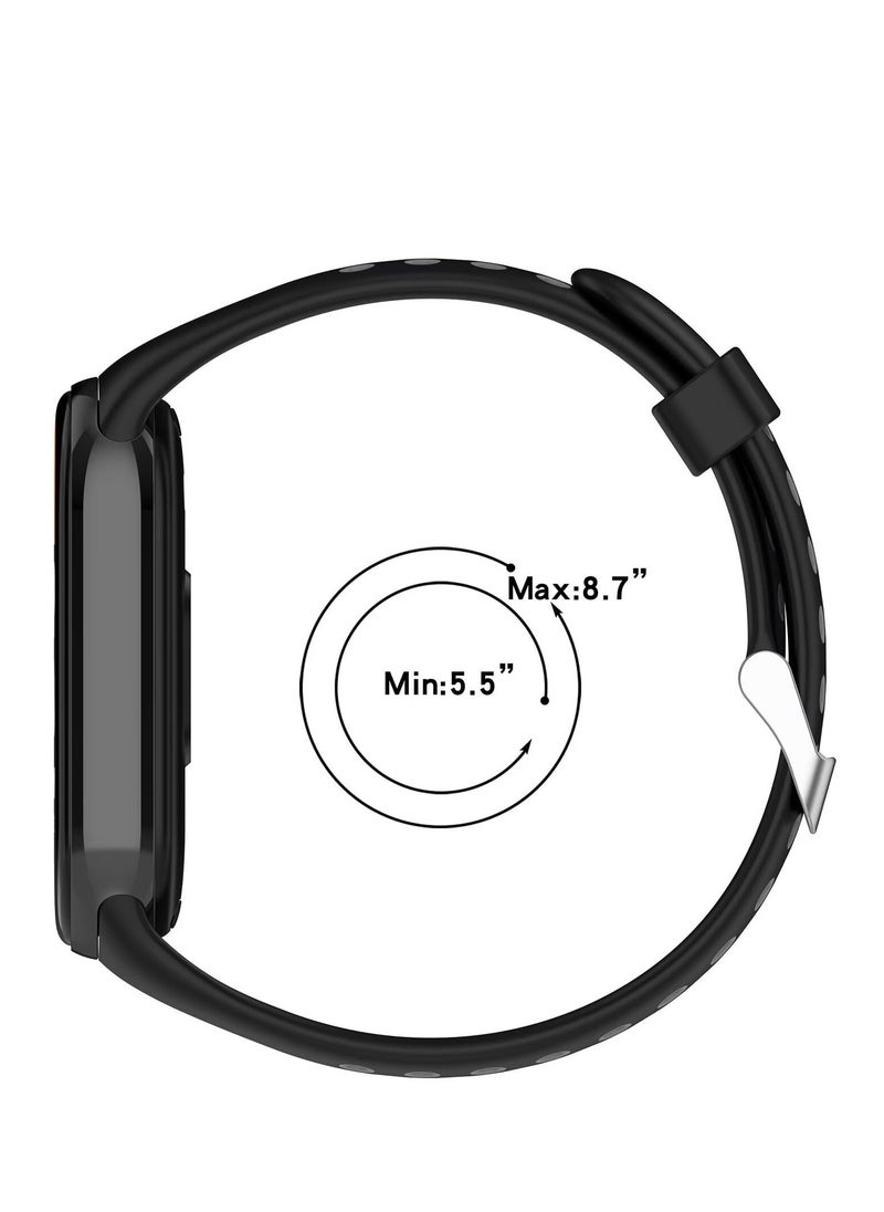 Generic - Watch Bands for Xiaomi Smart Band 9/ Band 9 NFC Adjustable Silicone Wristband Quick Release Strap Sport Replacement Band Compatible with Xiaomi Smart Band 9 Smart Watch (Blue) - Image 1