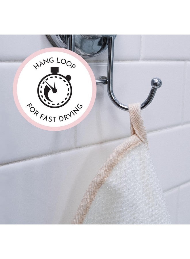 إس آند تي إن سي مناديل تقشير مزدوجة الجوانب للوجه والجسم، منشفة فرك 9.9 بوصة × 9.9 بوصة، كريمية، 3 عبوات - Image 5