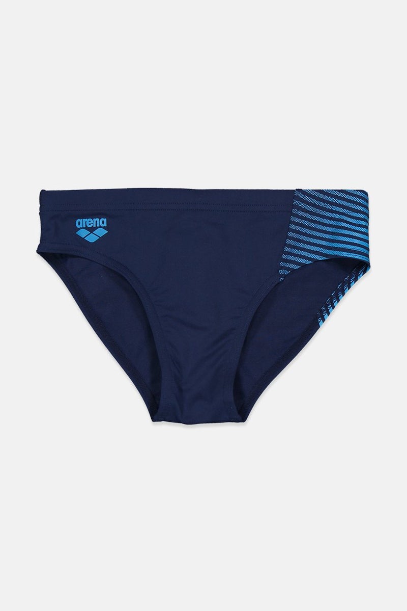 arena Kids Boy Graphic Print Swimwear Brief, Navy  - Image 1
