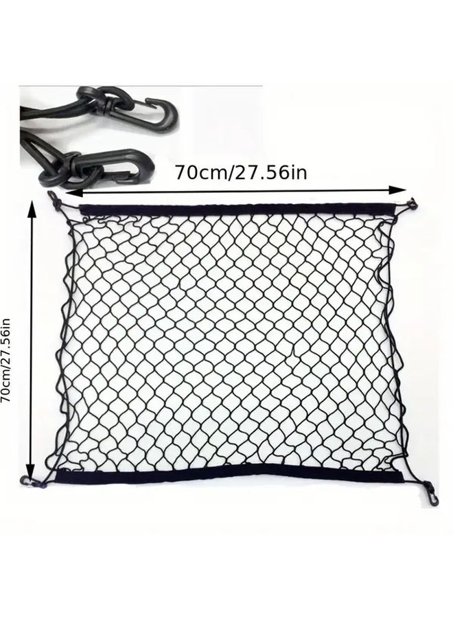 Black 43x24 Inch Car Trunk Luggage Net Polyester Mesh Cargo Organizer Storage - Image 3
