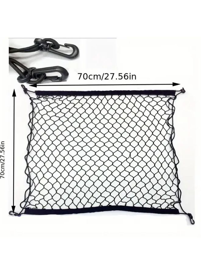 Black 43x24 Inch Car Trunk Luggage Net Polyester Mesh Cargo Organizer Storage - Image 4