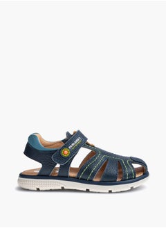 Pablosky Boys' Solid Fisherman Sandals with Hook and Loop Closure  - Image 2