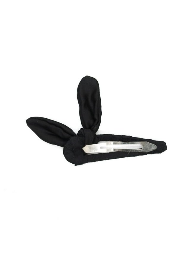Yellow Bee - Yellow Bee Set of 2 Embellished Hair Clips and 1 Scrunchie for Girls - Black - Image 1