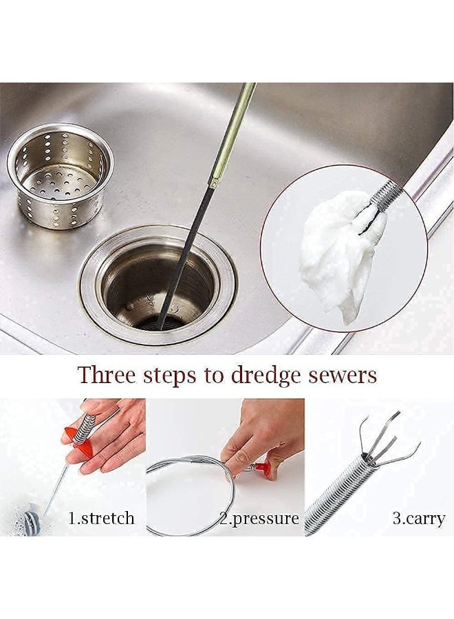DIY Kitchen Sink Drain Cleaner, Sink catching Wire with sanisticks Combo (Grabber & Sani Stick)  - Image 5