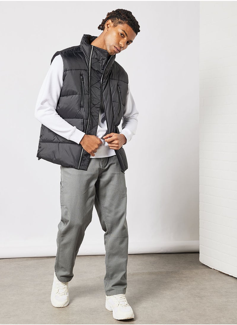 TOMMY JEANS - Asymmetric Down Quilted Vest - Image 1
