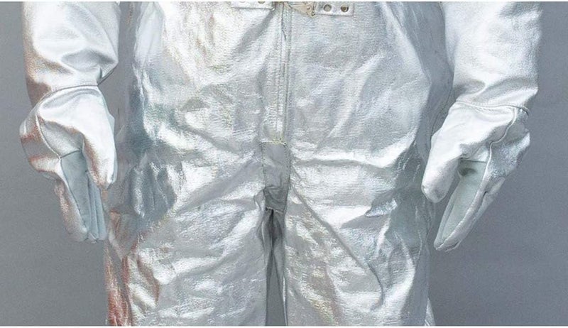 cheekyglo Heat Resistant Suit Anti Thermal Radiation Suit 10001200 degree Fireproof flameproof Coveralls Composite Aluminium Foil Firefighter Uniform(XL)XLarge - Image 5