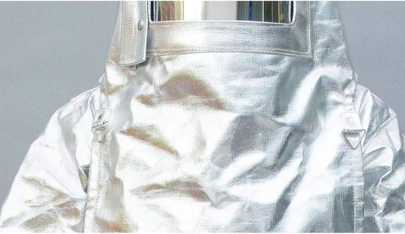 cheekyglo Heat Resistant Suit Anti Thermal Radiation Suit 10001200 degree Fireproof flameproof Coveralls Composite Aluminium Foil Firefighter Uniform(XL)XLarge - Image 3